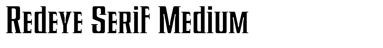 Redeye Serif Medium